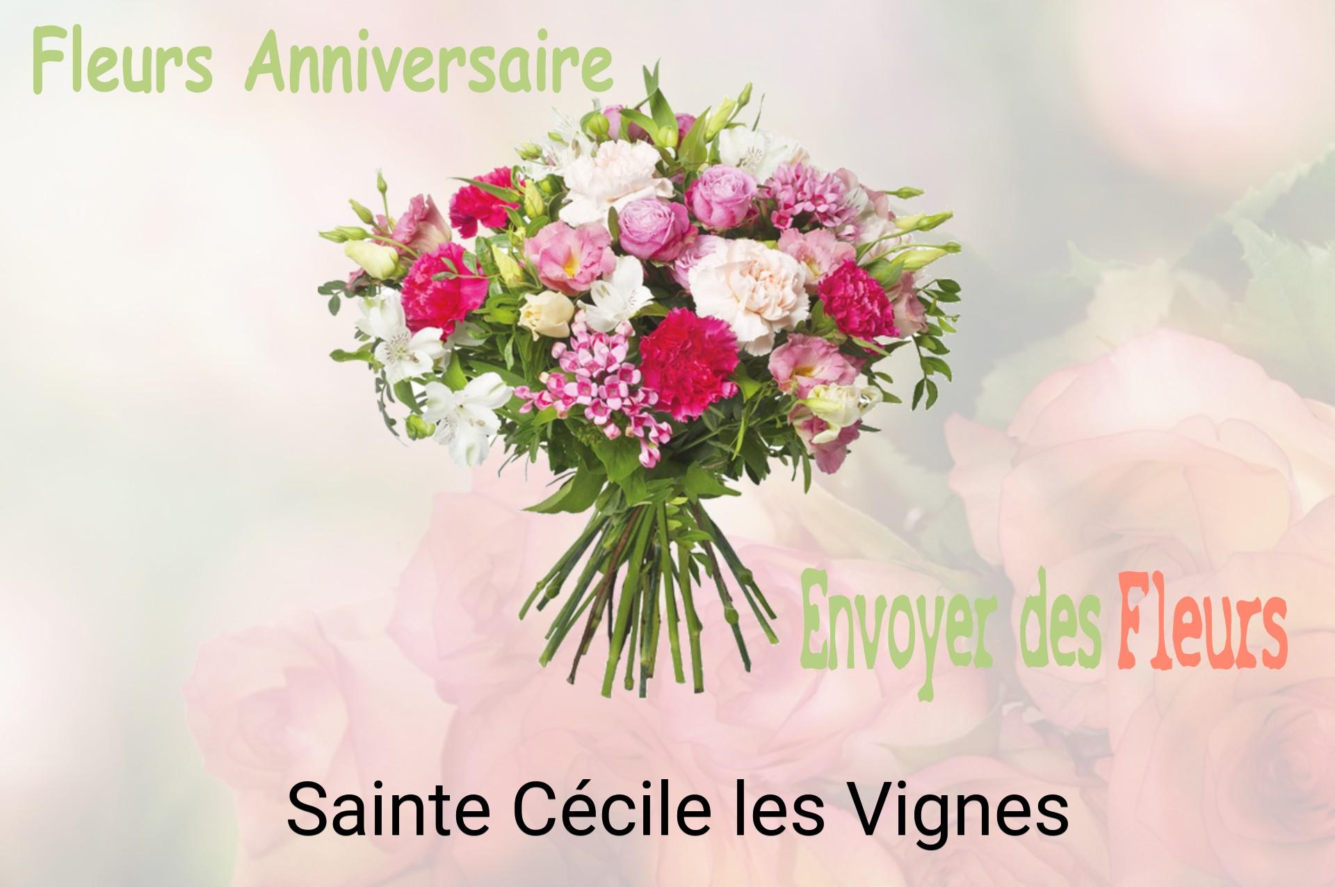Bouquet de fleurs d’anniversaire livré à Sainte-Cécile-les-Vignes
