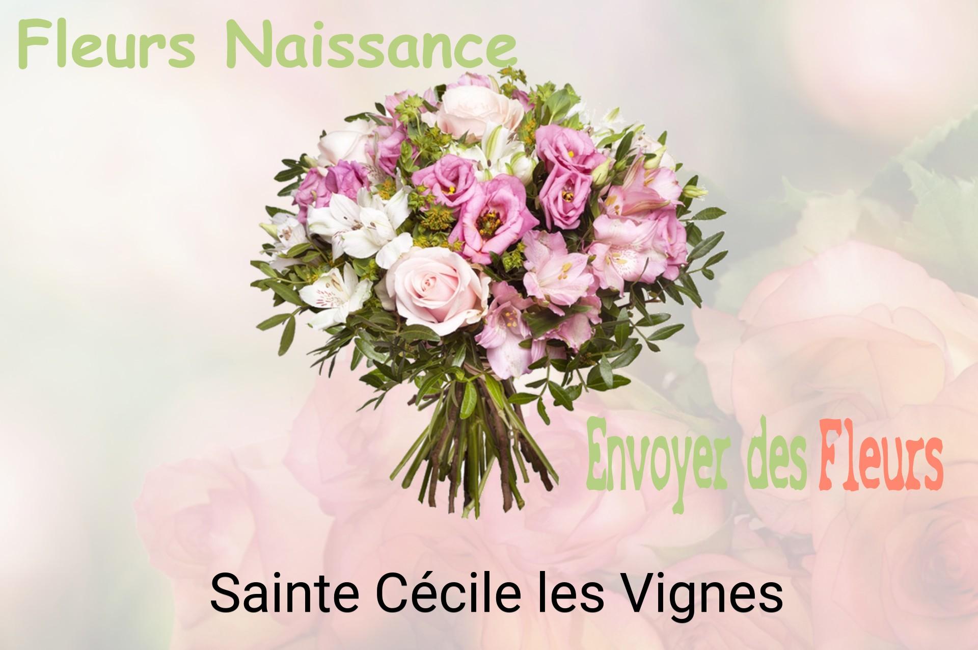 Bouquet de fleurs de naissance livré à Sainte-Cécile-les-Vignes